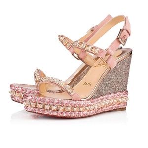 LOUBOUTIN Pyradiams Platform Wedge Sandal
